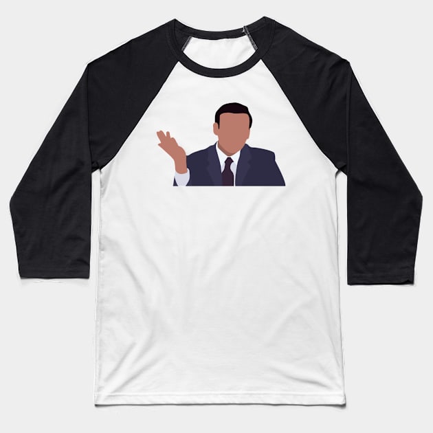 So sue me - Michael Scott Baseball T-Shirt by Pau1216p